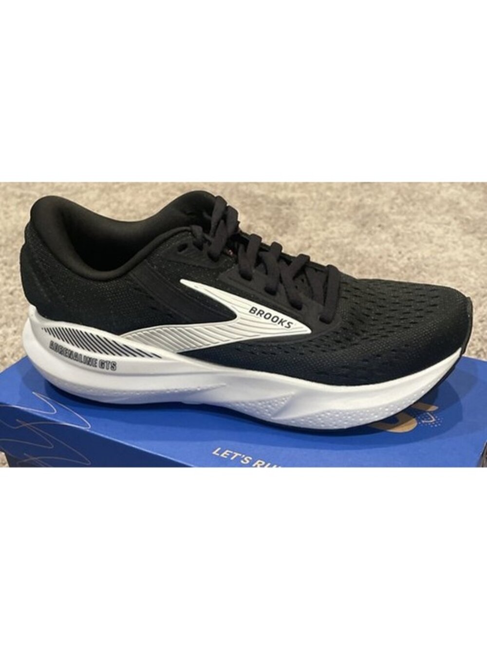 Brand New! Women’s Brooks Running Adrenaline GTS 24 Black/White Shoes Size 6 B